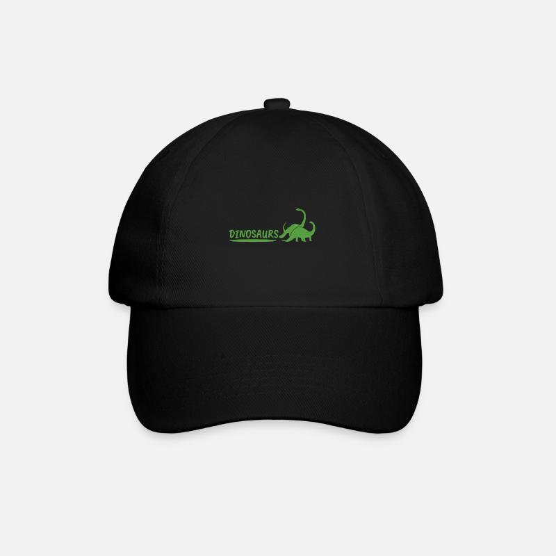 Dinosaurs en vert - dinosaures en vert - Casquette classique - noir/noir