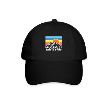 Wandern Wanderung - Baseballkappe - Schwarz/Schwarz - Vorne