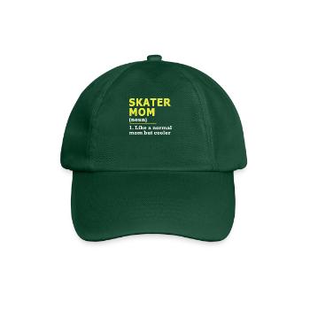 Skater Mama Mutter Skateboard Spruch Geschenk - Baseballkappe - Flaschengrün - Vorne