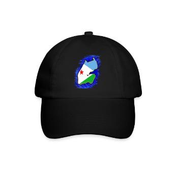 Dschibuti Dschibuti Djibouti Urlaub Geschenk - Baseballkappe - Schwarz/Schwarz - Vorne