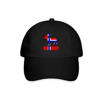 Norwegen - Baseballkappe - Schwarz/Schwarz - Vorne