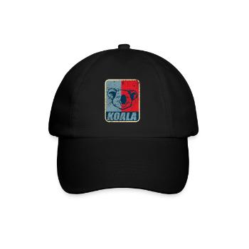 Koala bear - Baseball Cap - black/black - Front
