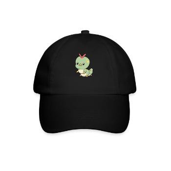 Little cute caterpillar - Baseball Cap - black/black - Front