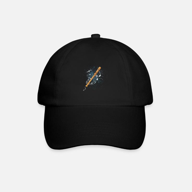 recorder - Baseball Cap - black/black