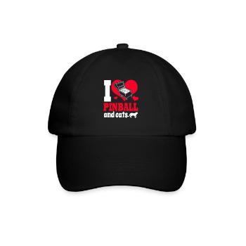 Pinball Pinball Pinball Machine Pinball Lever Game - Baseball Cap - black/black - Front
