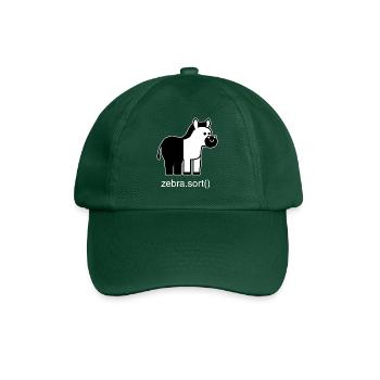 Assorted zebra - Baseball Cap - bottle green - Front