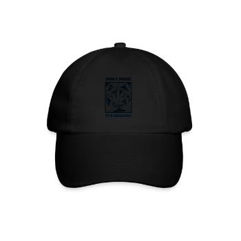 Don't Panic It's Organic - Keine Panik es ist orga - Baseballkappe - Schwarz/Schwarz - Vorne