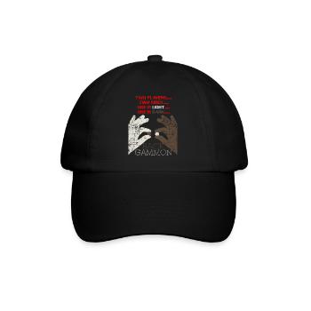 Backgammon jeu de société cadeau - Casquette classique - noir/noir - Devant