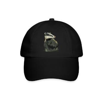 Miel Blaireau Miel Blaireau Forêt Animal Sauvage - Casquette classique - noir/noir - Devant