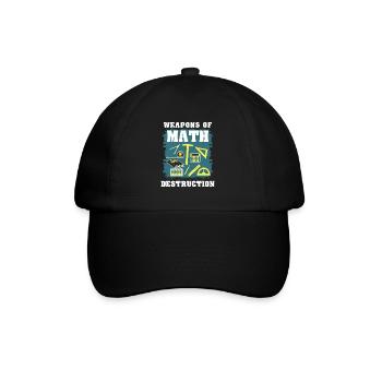 Cadeau math math - Casquette classique - noir/noir - Devant