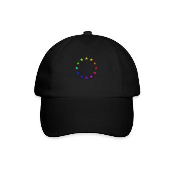 Europa EU Flage arc-en-ciel - Casquette classique - noir/noir - Devant