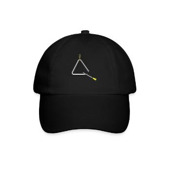TRIANGLE Triangel Musicer Percussion Percussionist - Baseballkappe - Schwarz/Schwarz - Vorne
