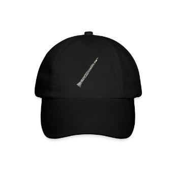 Clarinet Clarinet Clarinetist Oboe Music - Baseball Cap - black/black - Front