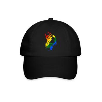 LGBT - Baseballkappe - Schwarz/Schwarz - Vorne
