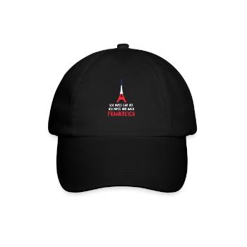 France - Casquette classique - noir/noir - Devant