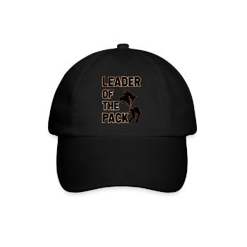 Leader of the Pack - Baseballkappe - Schwarz/Schwarz - Vorne