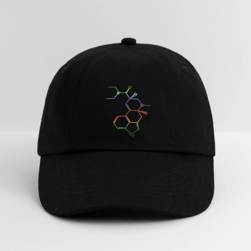 LSD structural formula molecule A. Hofmann Bicycle Day Baseball Cap