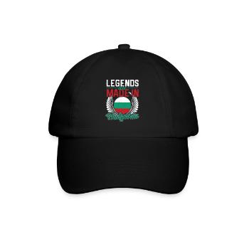 Bulgarien - Baseballkappe - Schwarz/Schwarz - Vorne