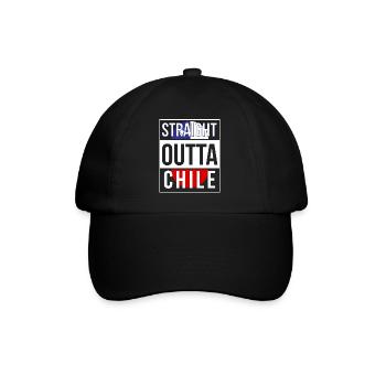Chile - Baseballkappe - Schwarz/Schwarz - Vorne