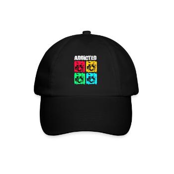 Batteur Batteur Drummer Musique Instrument Tambour Band - Casquette classique - noir/noir - Devant