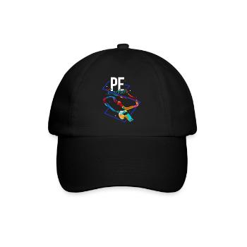 physical education teacher - Baseball Cap - black/black - Front
