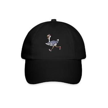 coureurs d’autruche de jogging marathon sprinter - Casquette classique - noir/noir - Devant