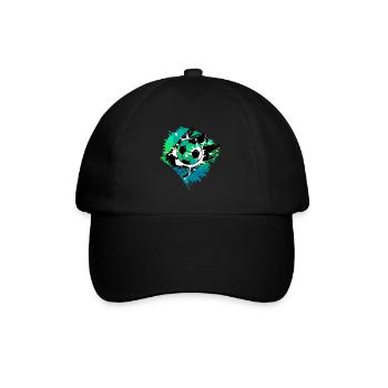 Football - Baseballkappe - Schwarz/Schwarz - Vorne