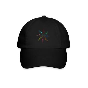 Instrument de musique trombone - Casquette classique - noir/noir - Devant