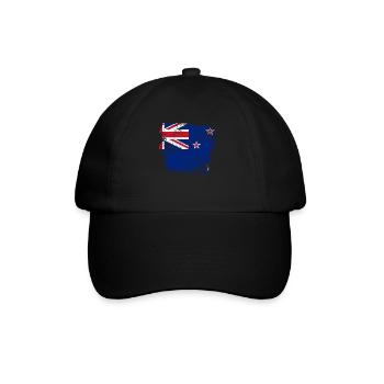 New Zealand Flag - Baseball Cap - black/black - Front