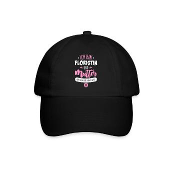 Floristin Mutter - Baseballkappe - Schwarz/Schwarz - Vorne