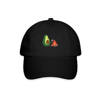 Scout drôle d'avocat camping feu de camp tente de garçon - Casquette classique - noir/noir - Devant