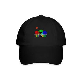 Honey badger wild animal - Baseball Cap - black/black - Front