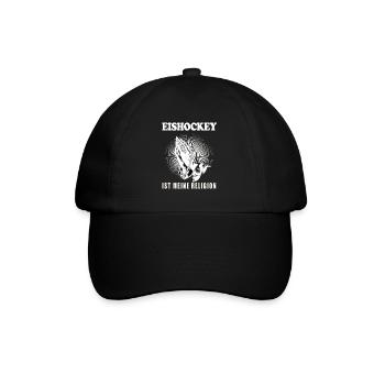 Eishockey Spruch Design Lustig - Baseballkappe - Schwarz/Schwarz - Vorne