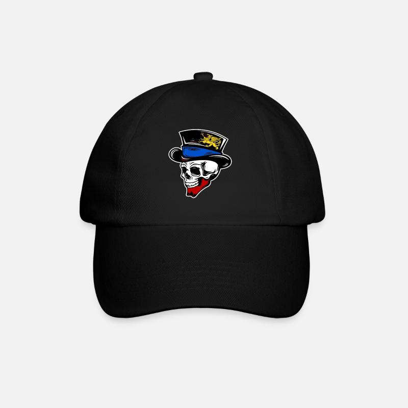 Totenkopf Rostock - Baseballkappe - Schwarz/Schwarz
