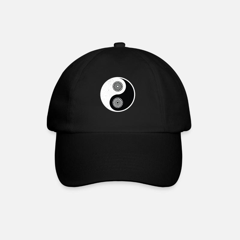 Ying Yang - Baseballkappe - Schwarz/Schwarz