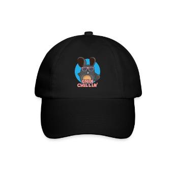 Chinchilla Chinchillin I Cool Sunglasses Gift - Baseball Cap - black/black - Front