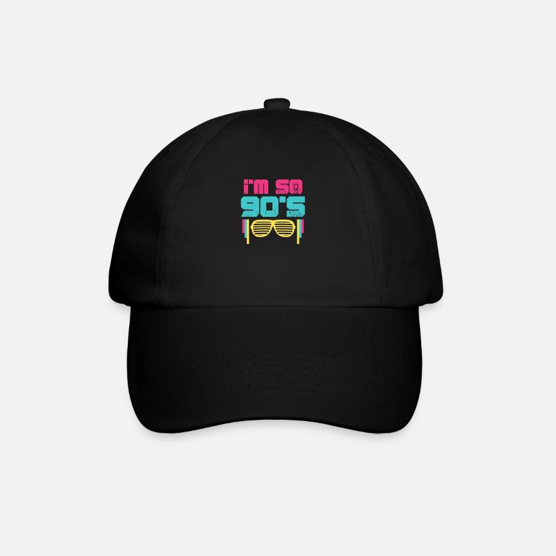 Années 90 - Casquette classique - noir/noir