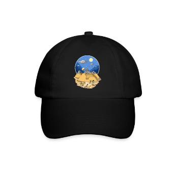 Ägyptische Pyramiden der UFO-Ausländer - Baseballkappe - Schwarz/Schwarz - Vorne