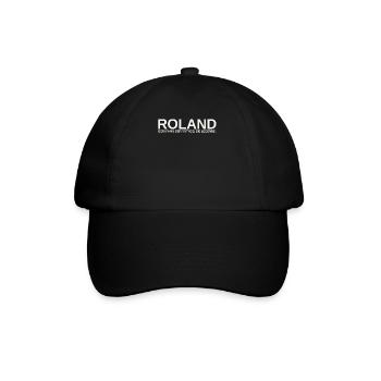 Mann Mythos Legende Roland - Baseballkappe - Schwarz/Schwarz - Vorne