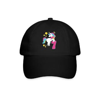 7 anniversaire Licorne Je suis Déjà 7 Cadeau - Casquette classique - noir/noir - Devant