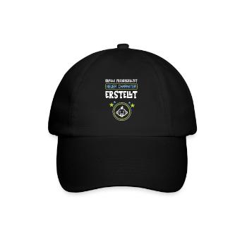 Geschenk für werdenden Vater Gamer - Baseballkappe - Schwarz/Schwarz - Vorne