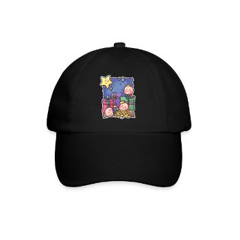 Heilige drei Könige Morgenland Weihnacht Geschenk - Baseballkappe - Schwarz/Schwarz - Vorne