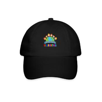 International Kindertag Kinder Kind Welt Frieden - Baseballkappe - Schwarz/Schwarz - Vorne