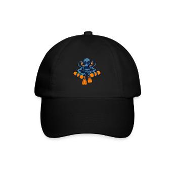 TEC DIVER SIDEMOUNT Tauchgang Geschenk Für Taucher - Baseballkappe - Schwarz/Schwarz - Vorne