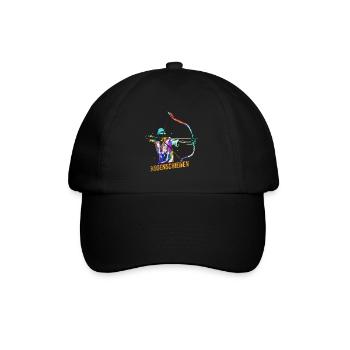 Bogenschießen Geschenk - Baseballkappe - Schwarz/Schwarz - Vorne