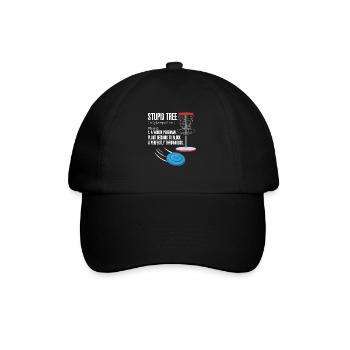 Disc Golf - Baseballkappe - Schwarz/Schwarz - Vorne