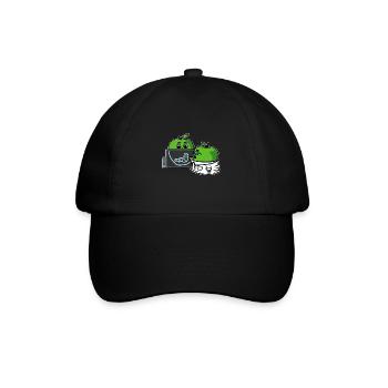 Apple médecin le patient rayons x avec ver - Casquette classique - noir/noir - Devant