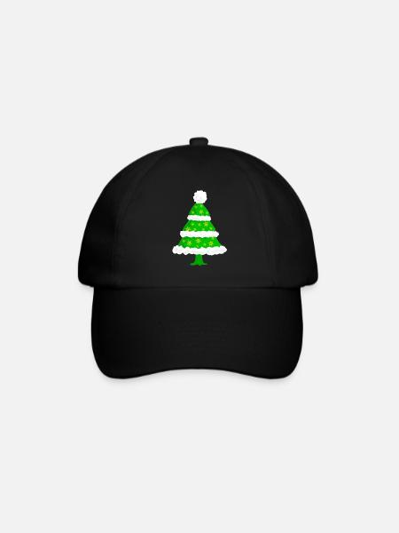 Tannenbaum Weihnachten - Baseballkappe - Schwarz/Schwarz