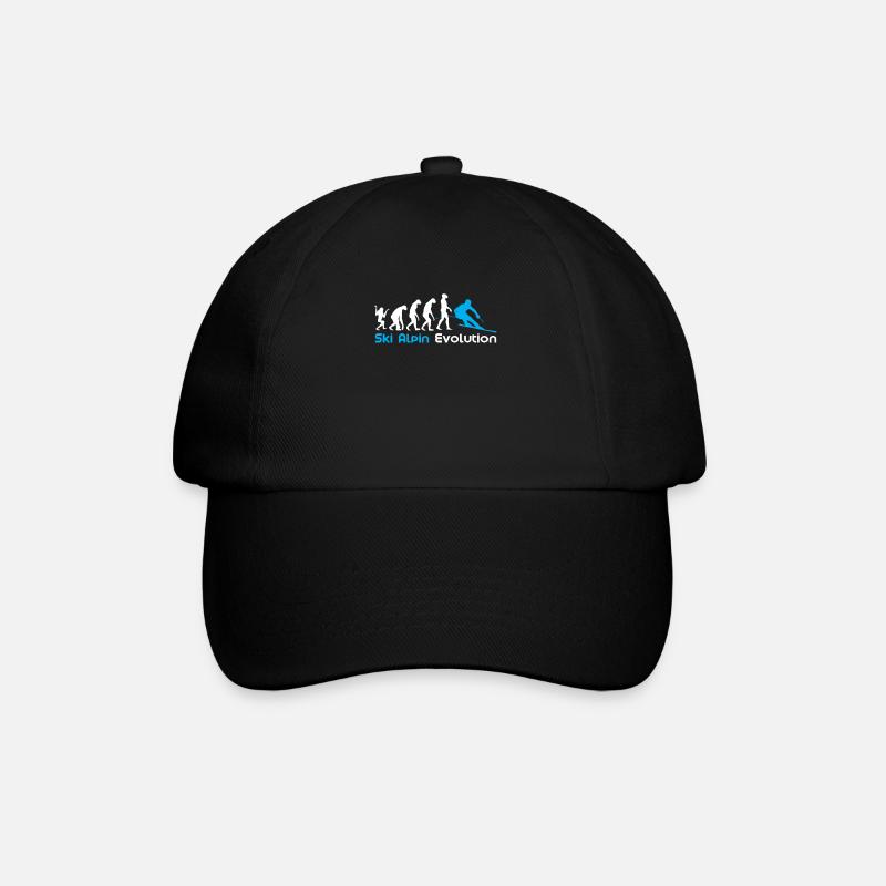 Ski Alpin Evolution - Baseballkappe - Schwarz/Schwarz