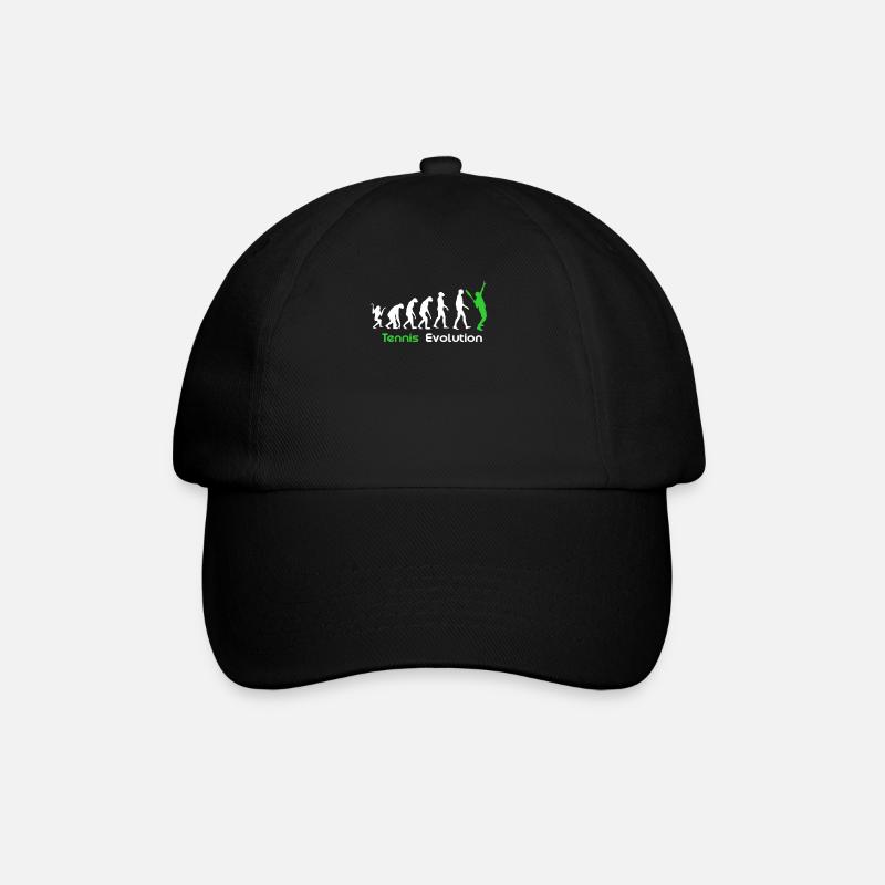 Tennis Evolution - Baseballkappe - Schwarz/Schwarz